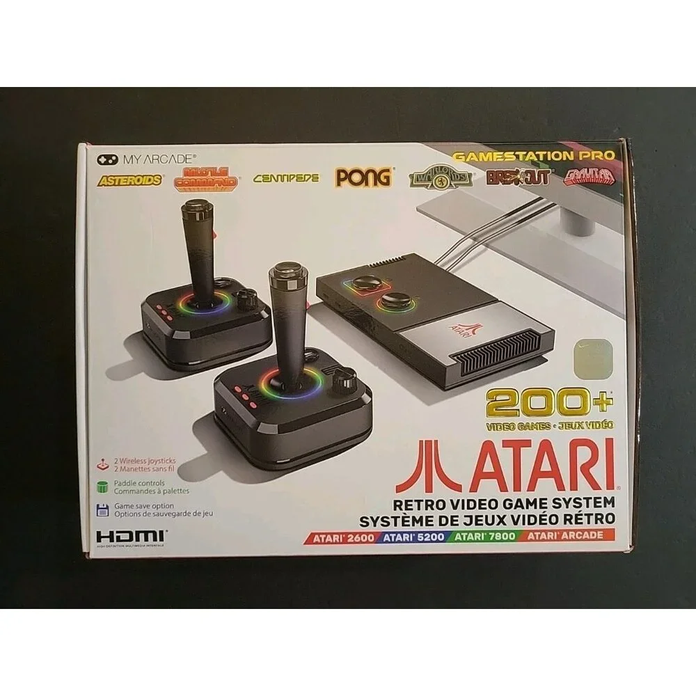 Atari Gamestation Pro Video Game My Arcade 200+ Games
